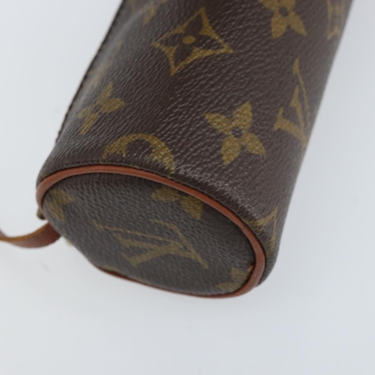 LOUIS VUITTON Monogram Papillon Pouch LV Auth BA10858