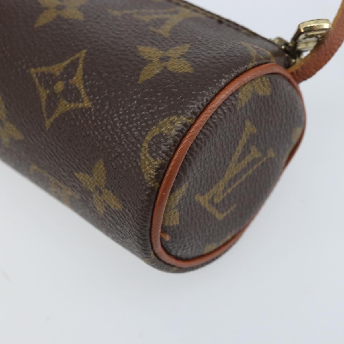 LOUIS VUITTON Monogram Papillon Pouch LV Auth BA10858