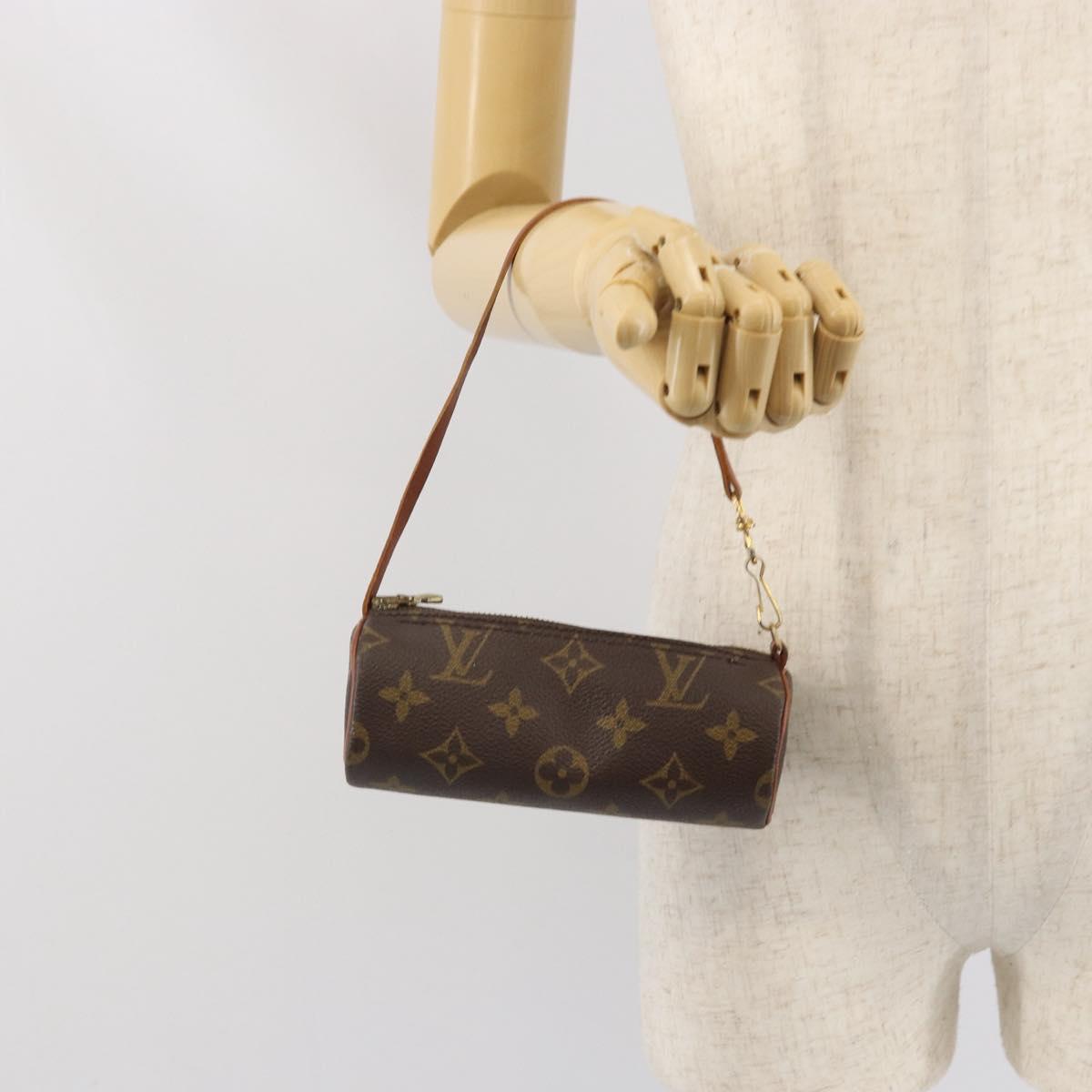 LOUIS VUITTON Monogram Papillon Pouch LV Auth BA10858