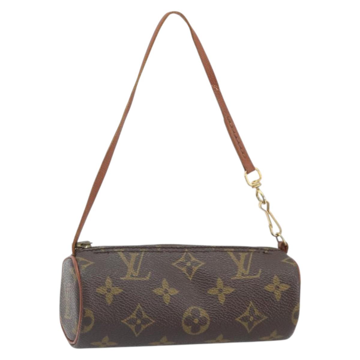 LOUIS VUITTON Monogram Papillon Pouch LV Auth BA10858