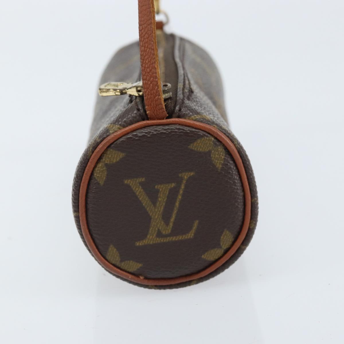 LOUIS VUITTON Monogram Papillon Pouch LV Auth BA10858