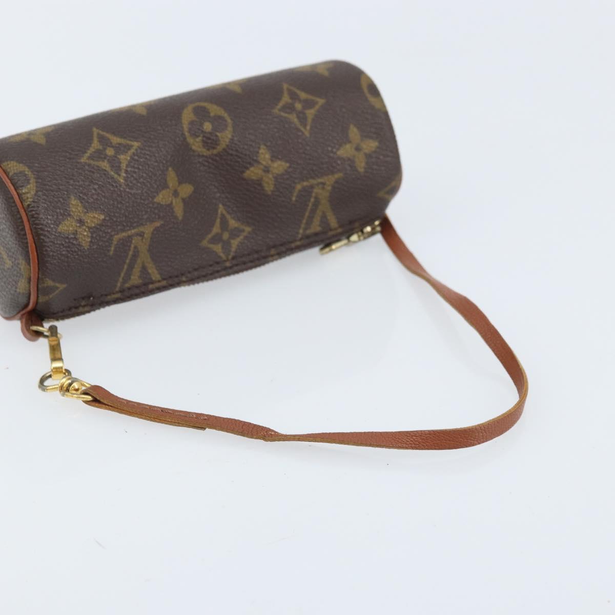 LOUIS VUITTON Monogram Papillon Pouch LV Auth BA10858