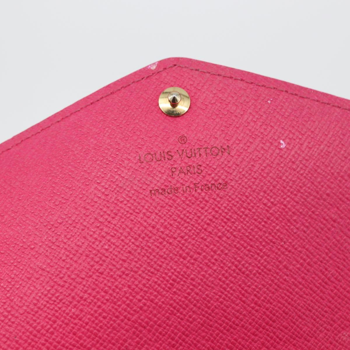 LOUIS VUITTON Multicolor Portefeiulle Sarah Wallet Black M60668 LV Auth BA10859V