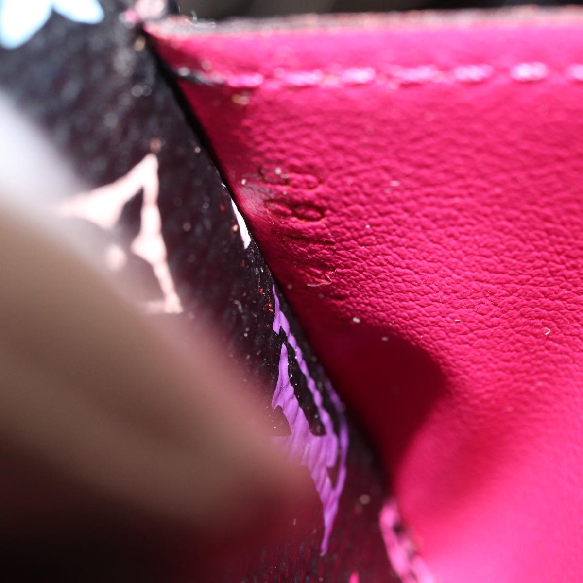 LOUIS VUITTON Multicolor Portefeiulle Sarah Wallet Black M60668 LV Auth BA10859V