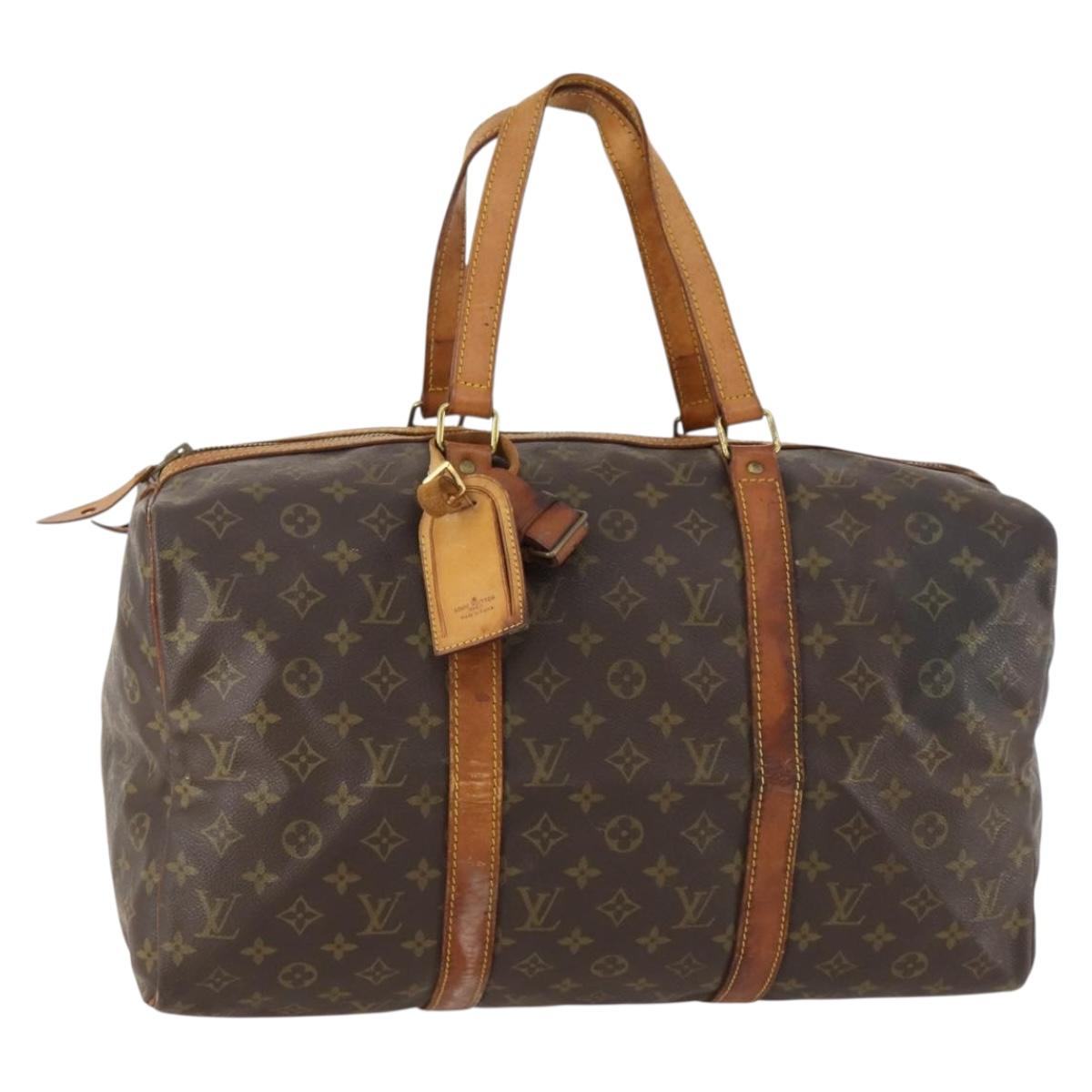 LOUIS VUITTON Monogram Sac Souple 45 Boston Bag M41624 LV Auth BA10865