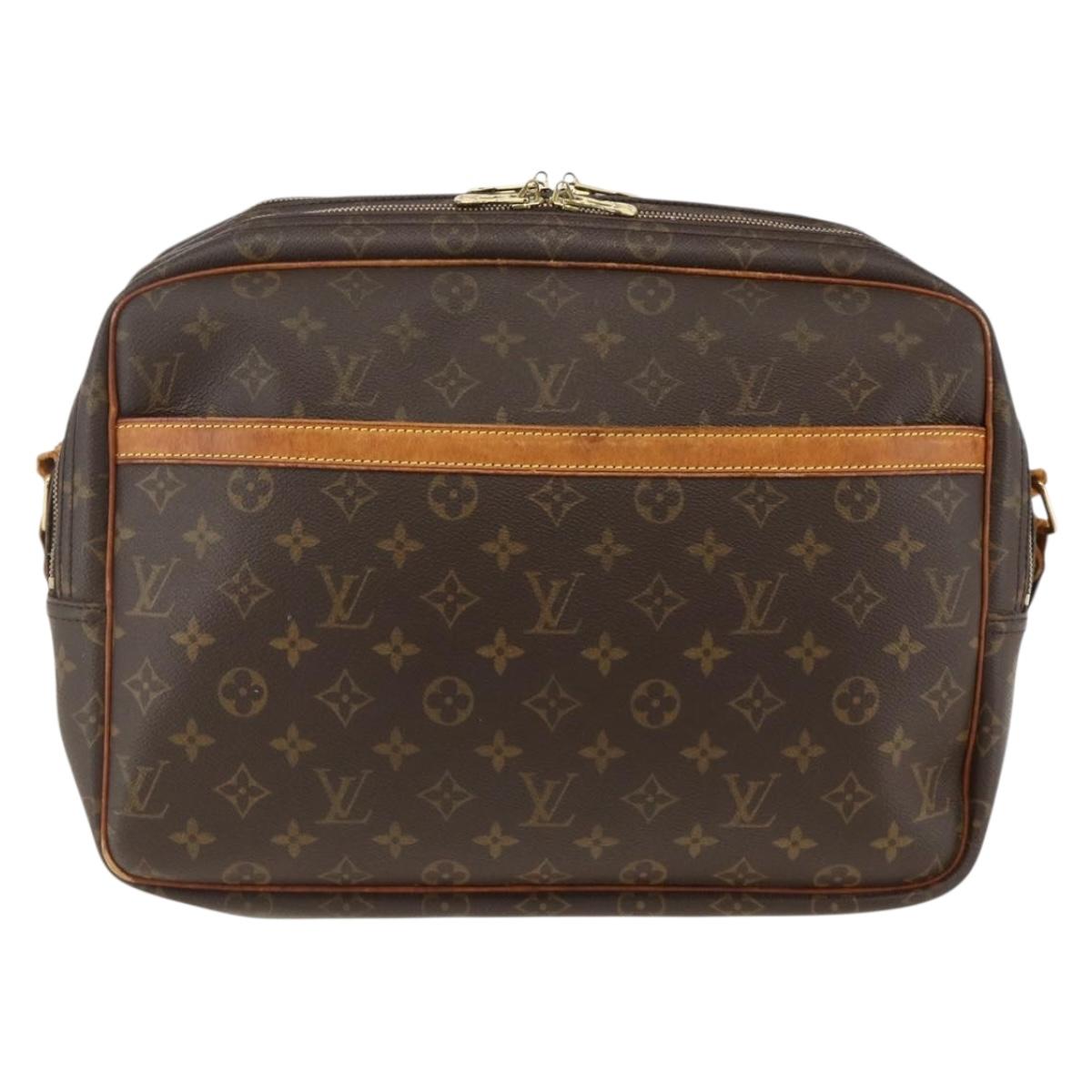 LOUIS VUITTON Monogram Reporter GM Shoulder Bag M45252 LV Auth BA10868