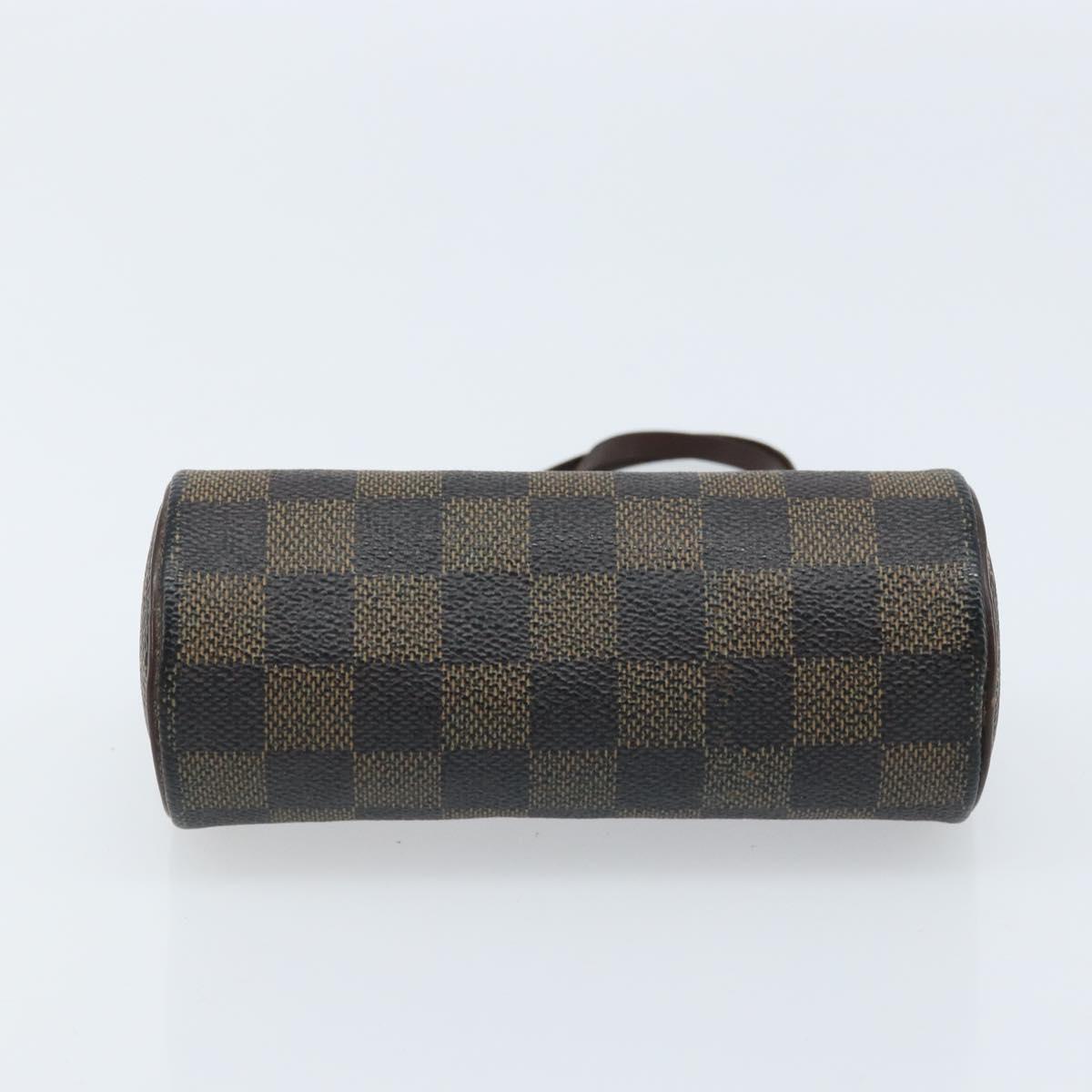 LOUIS VUITTON Damier Ebene Papillon Pouch LV Auth BA10869