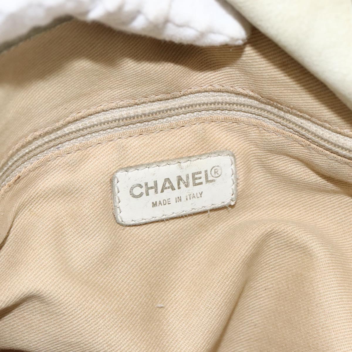 CHANEL COCO Mark Chain Shoulder Bag Canvas Black Gold CC Auth BA10872
