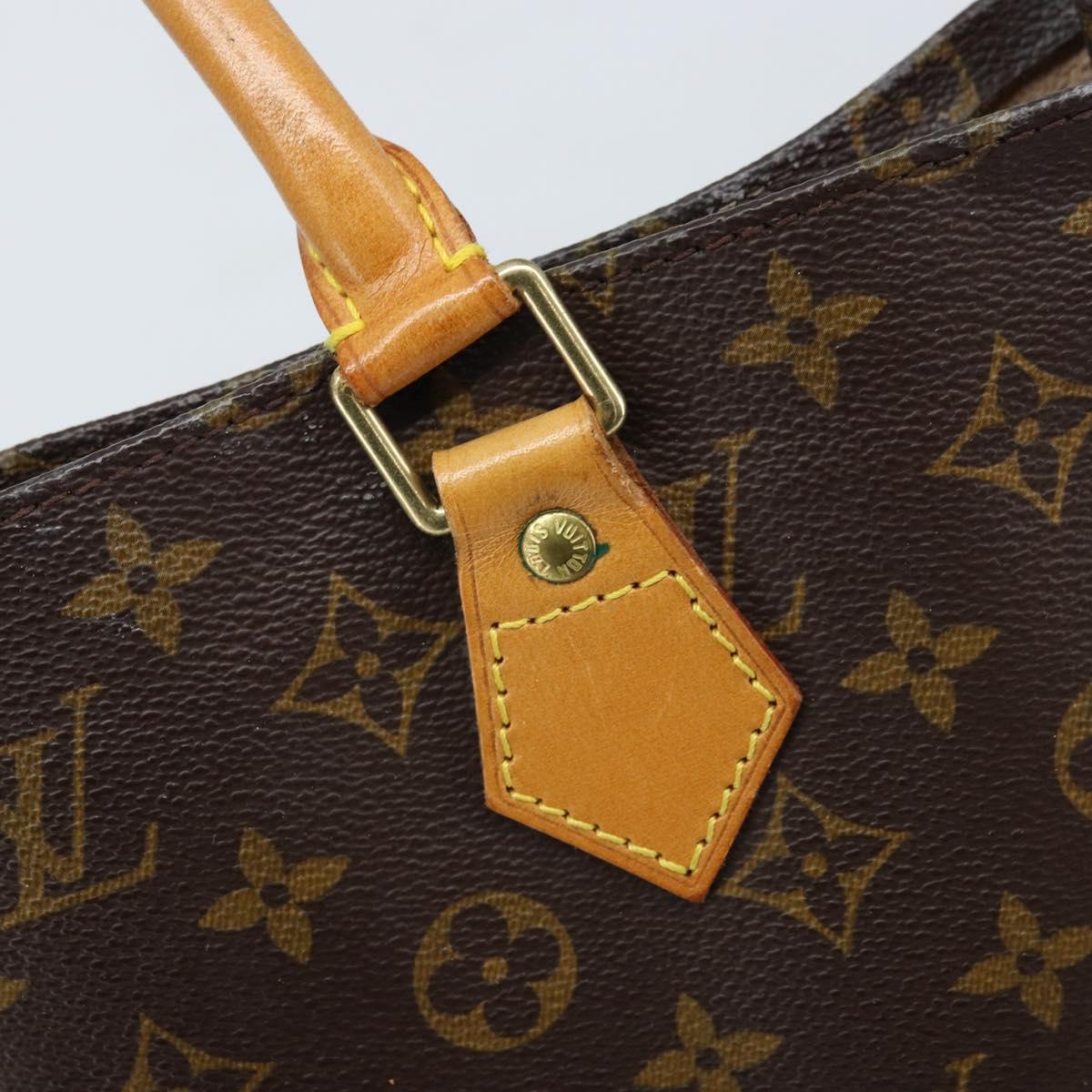 LOUIS VUITTON Monogram Sac Plat Hand Bag M51140 LV Auth BA10883