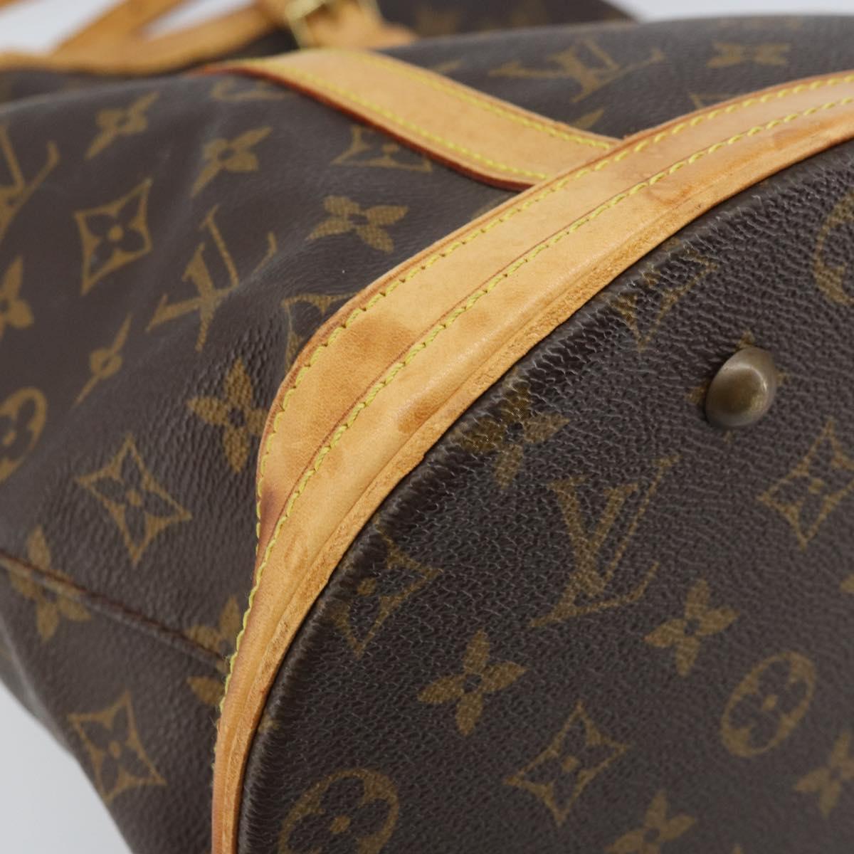 LOUIS VUITTON Monogram Bucket GM Shoulder Bag M42236 LV Auth BA10888