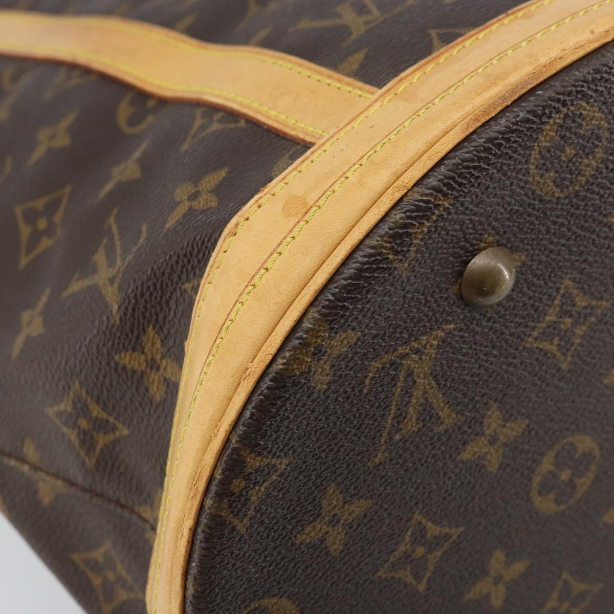 LOUIS VUITTON Monogram Bucket GM Shoulder Bag M42236 LV Auth BA10888
