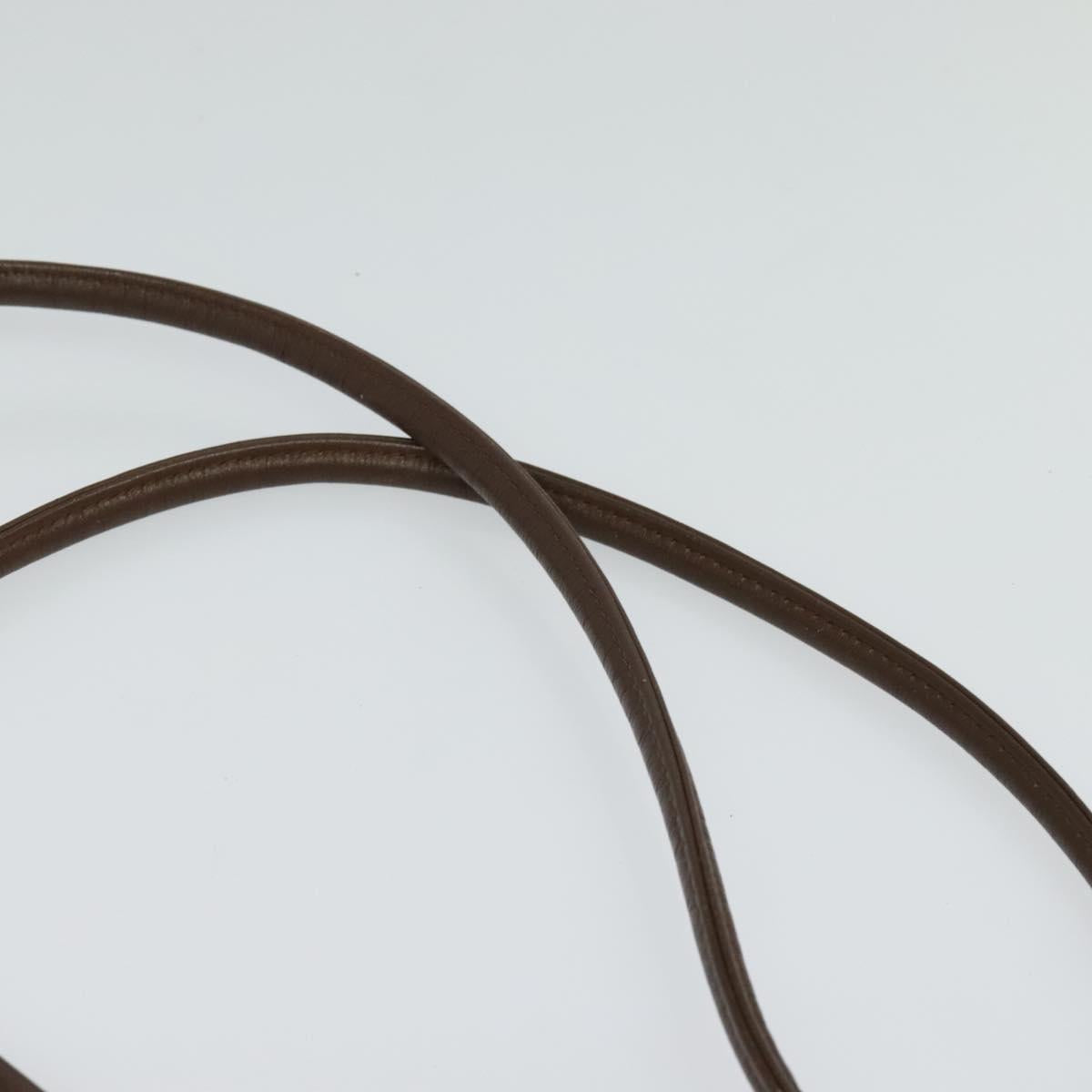 Burberrys Nova Check Shoulder Bag Canvas Brown Gold Auth BA1089