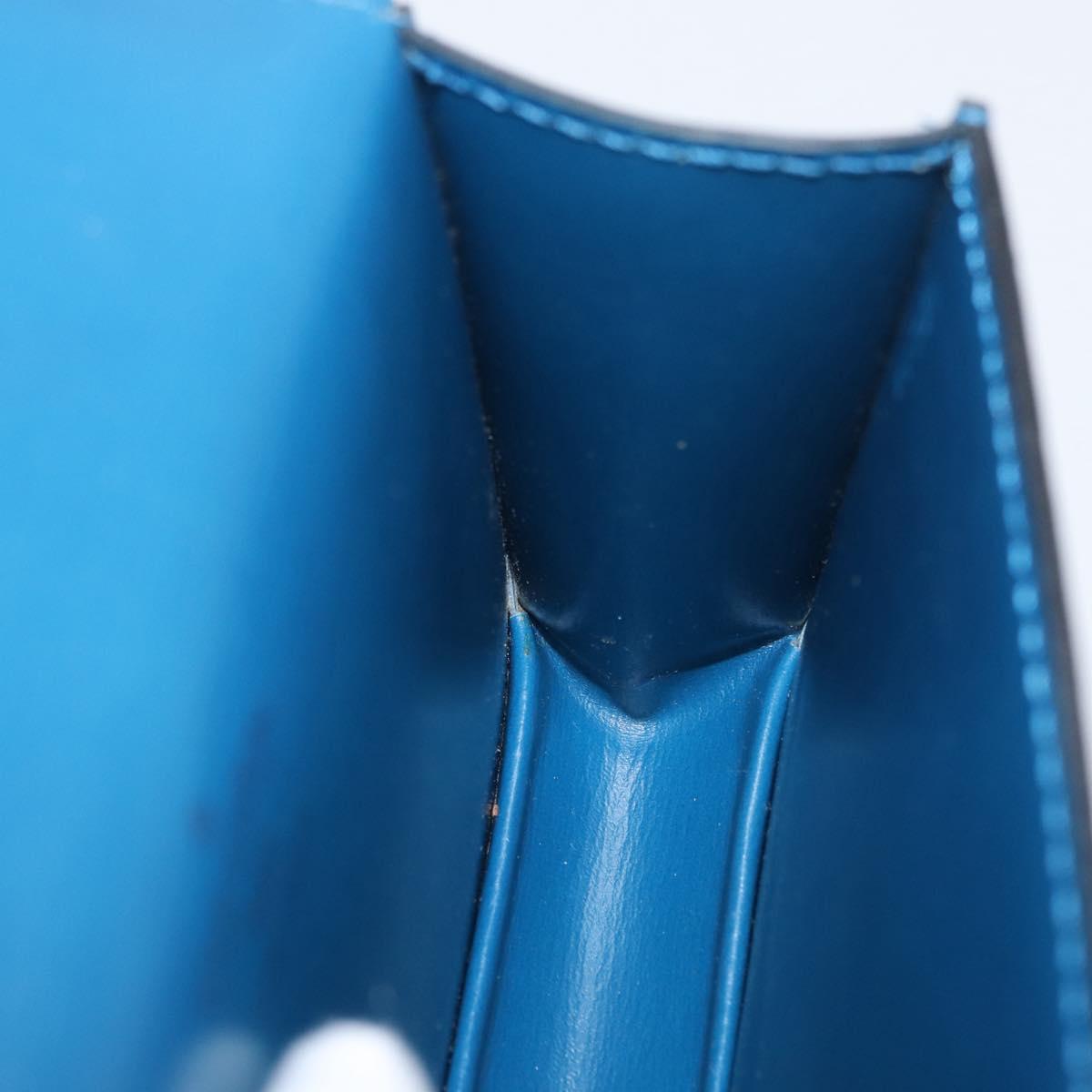 LOUIS VUITTON Epi Ceinture Tilsitt Pochette Pouch Blue M52605 LV Auth BA10893