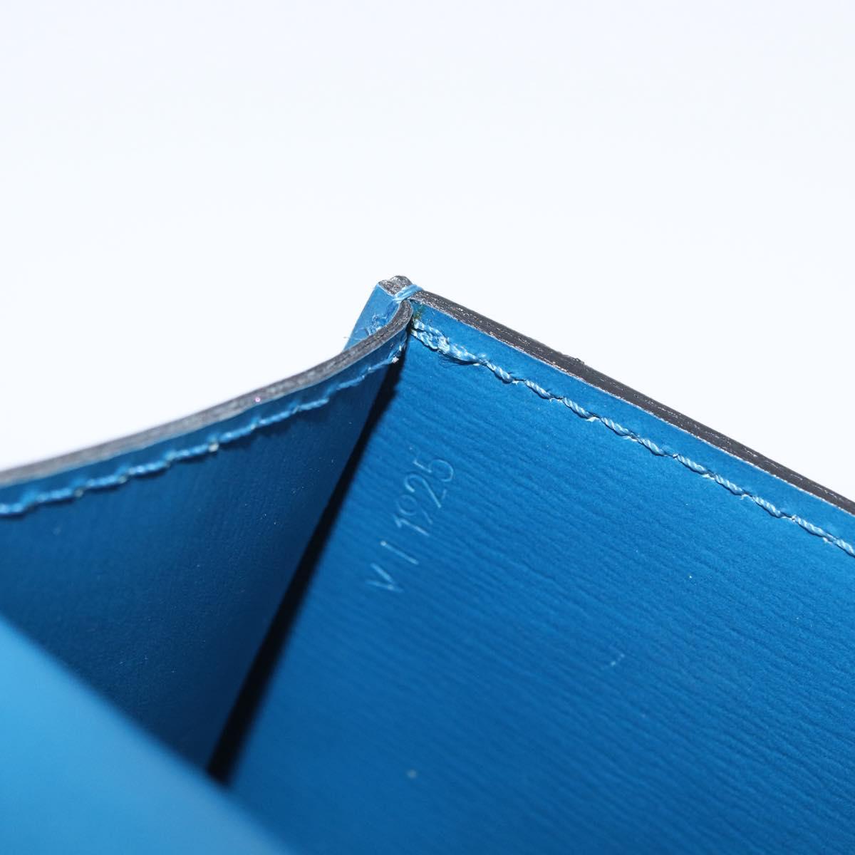 LOUIS VUITTON Epi Ceinture Tilsitt Pochette Pouch Blue M52605 LV Auth BA10893