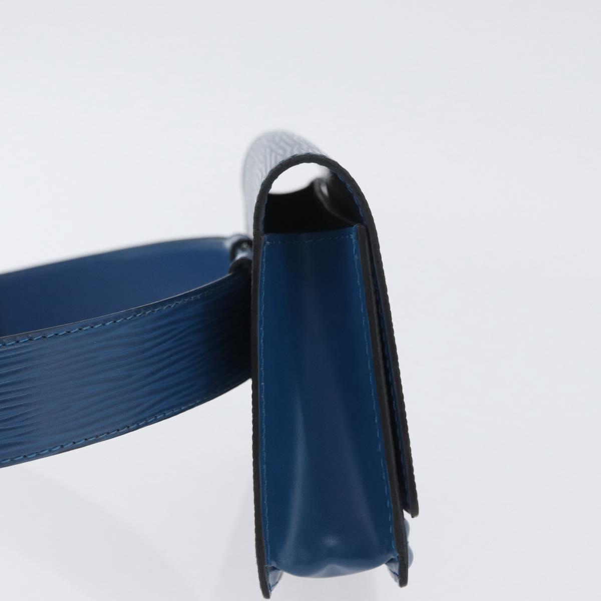 LOUIS VUITTON Epi Ceinture Tilsitt Pochette Pouch Blue M52605 LV Auth BA10893