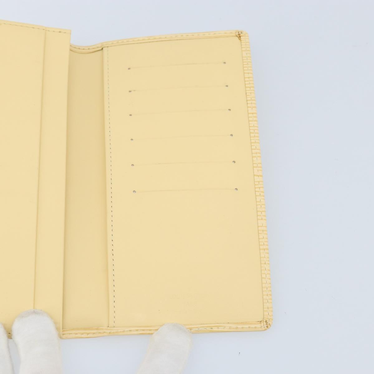 LOUIS VUITTON Epi Porte Cartes Credit Long Wallet Yvoire LV Auth BA10896