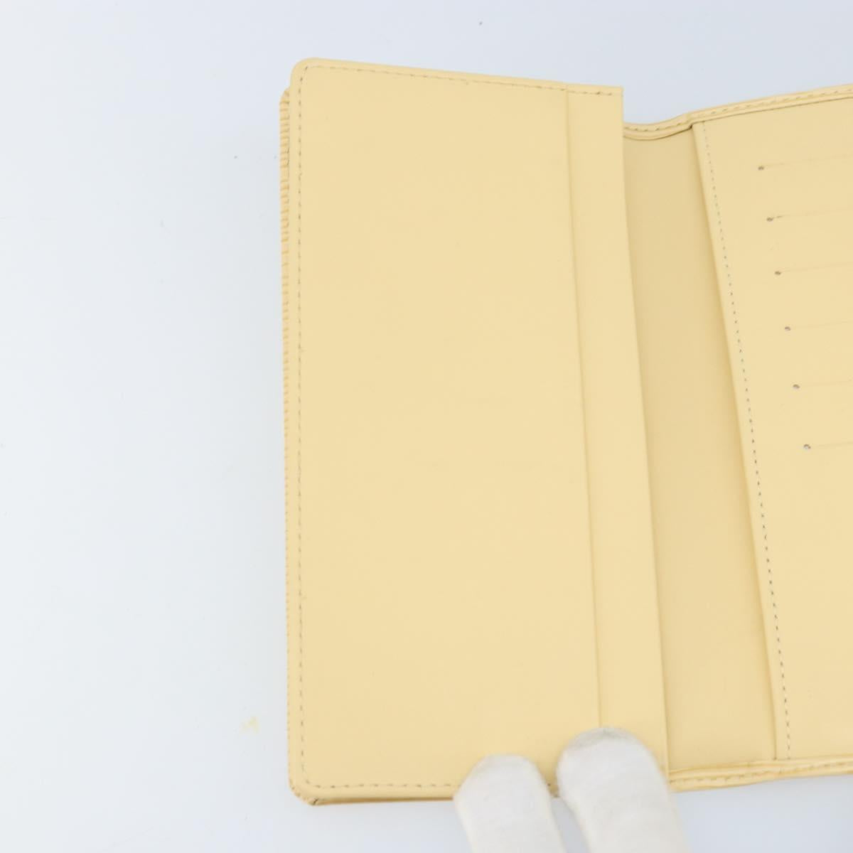 LOUIS VUITTON Epi Porte Cartes Credit Long Wallet Yvoire LV Auth BA10896