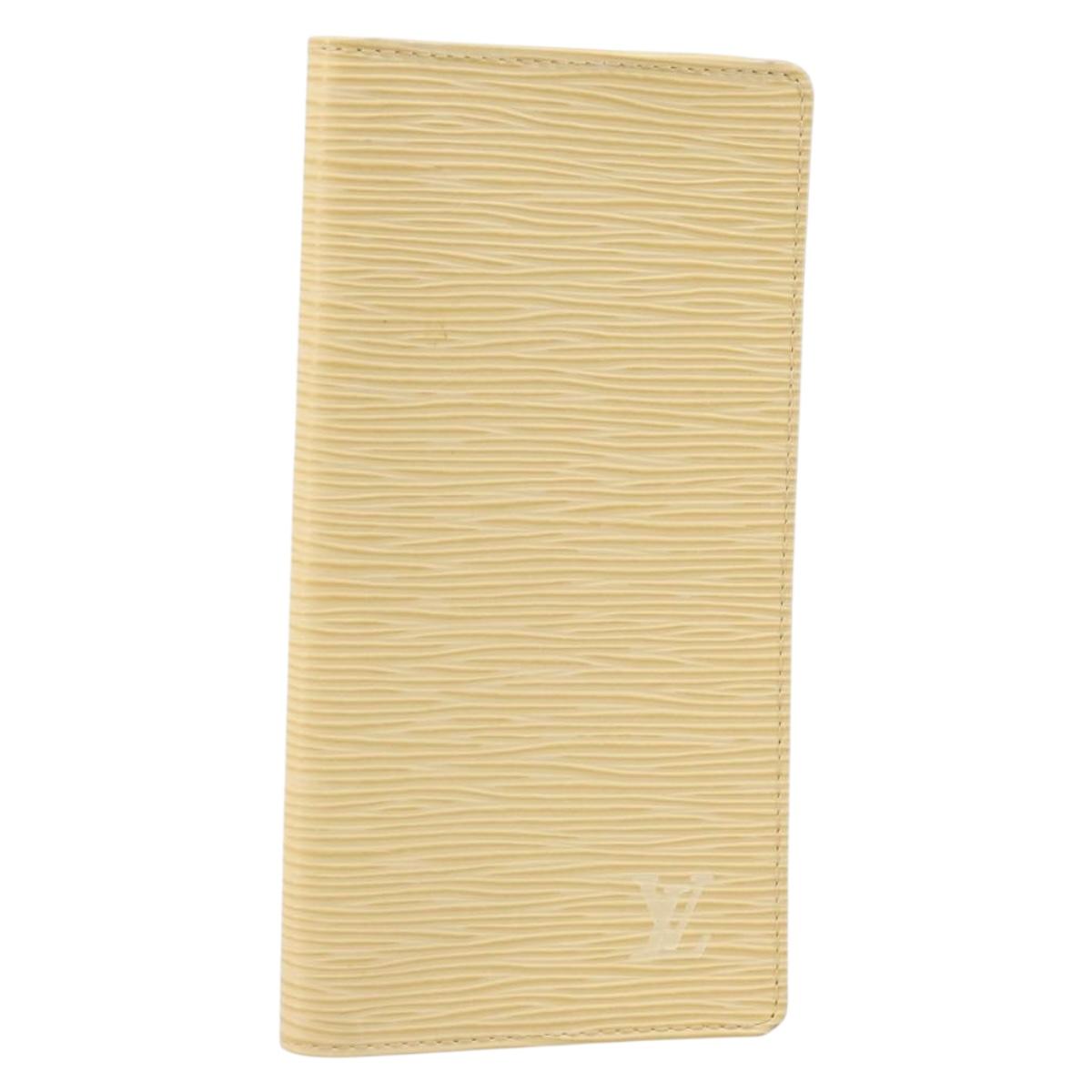 LOUIS VUITTON Epi Porte Cartes Credit Long Wallet Yvoire LV Auth BA10896