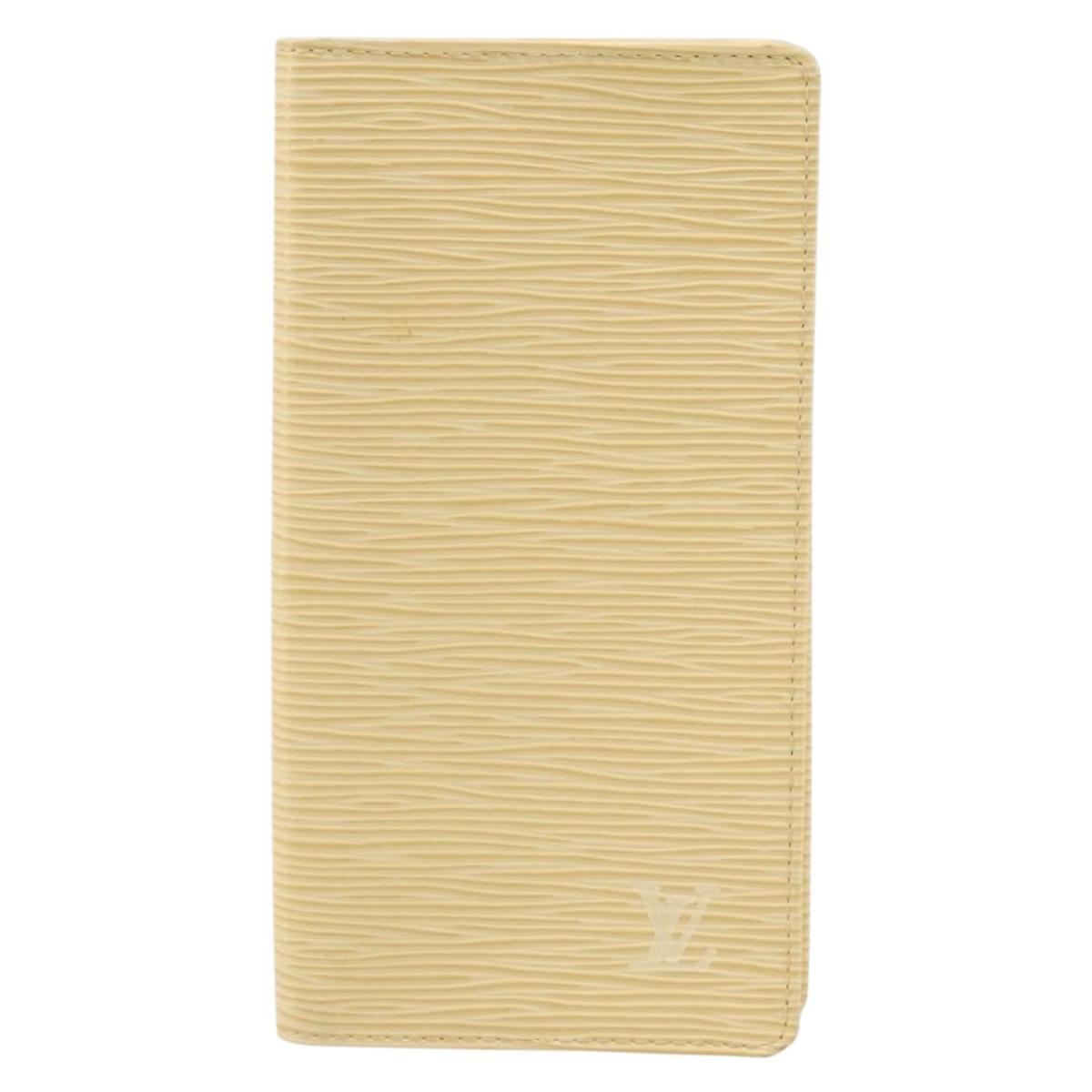 LOUIS VUITTON Epi Porte Cartes Credit Long Wallet Yvoire LV Auth BA10896