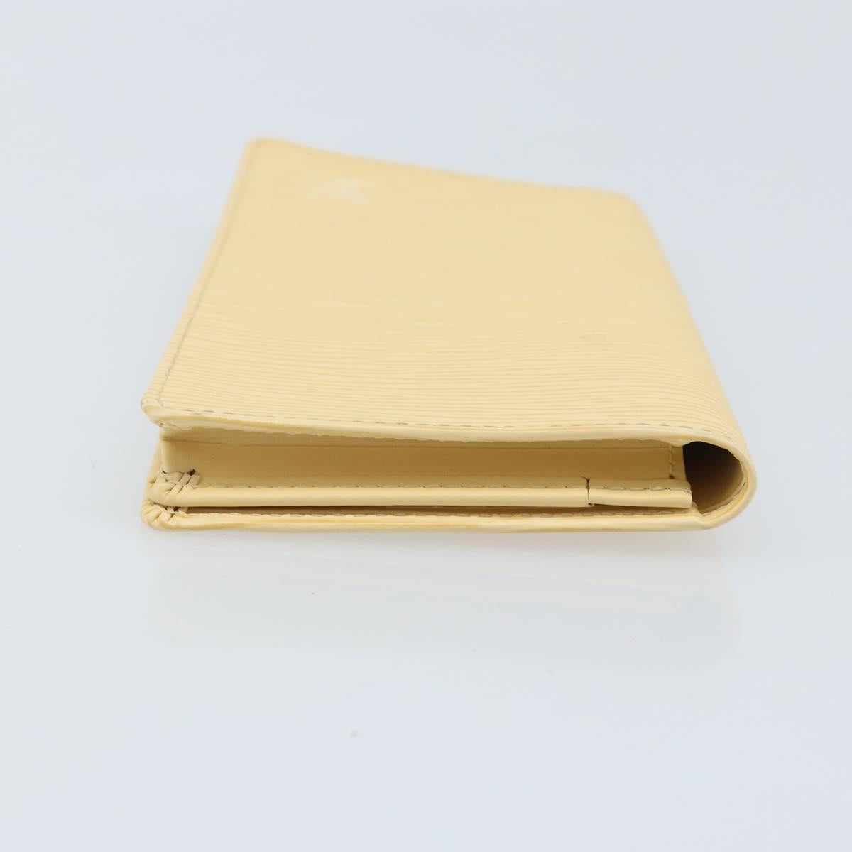 LOUIS VUITTON Epi Porte Cartes Credit Long Wallet Yvoire LV Auth BA10896