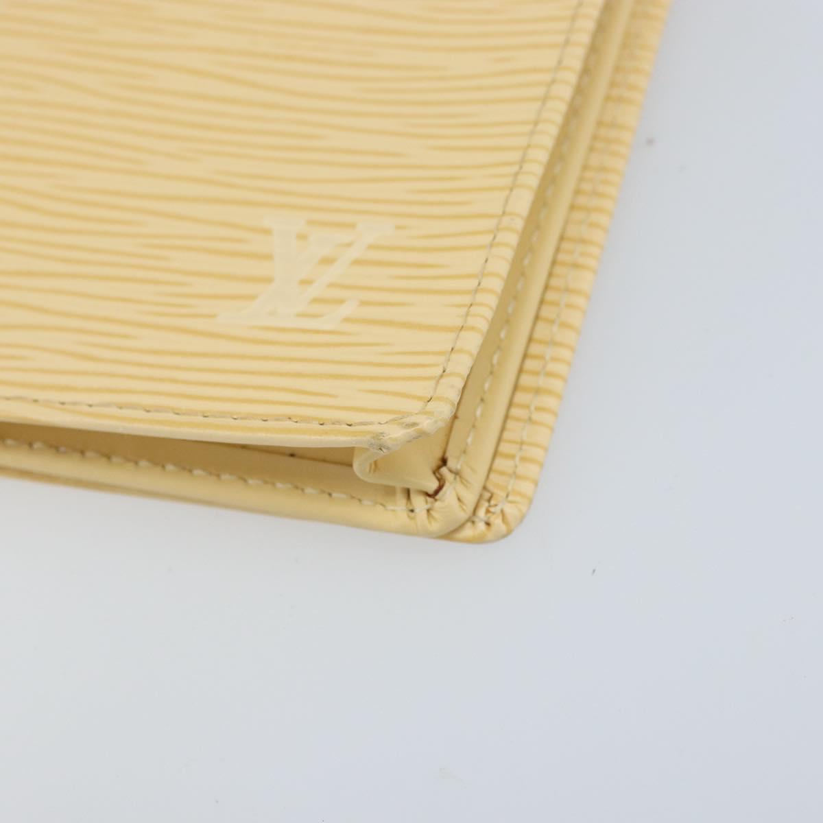 LOUIS VUITTON Epi Porte Cartes Credit Long Wallet Yvoire LV Auth BA10896