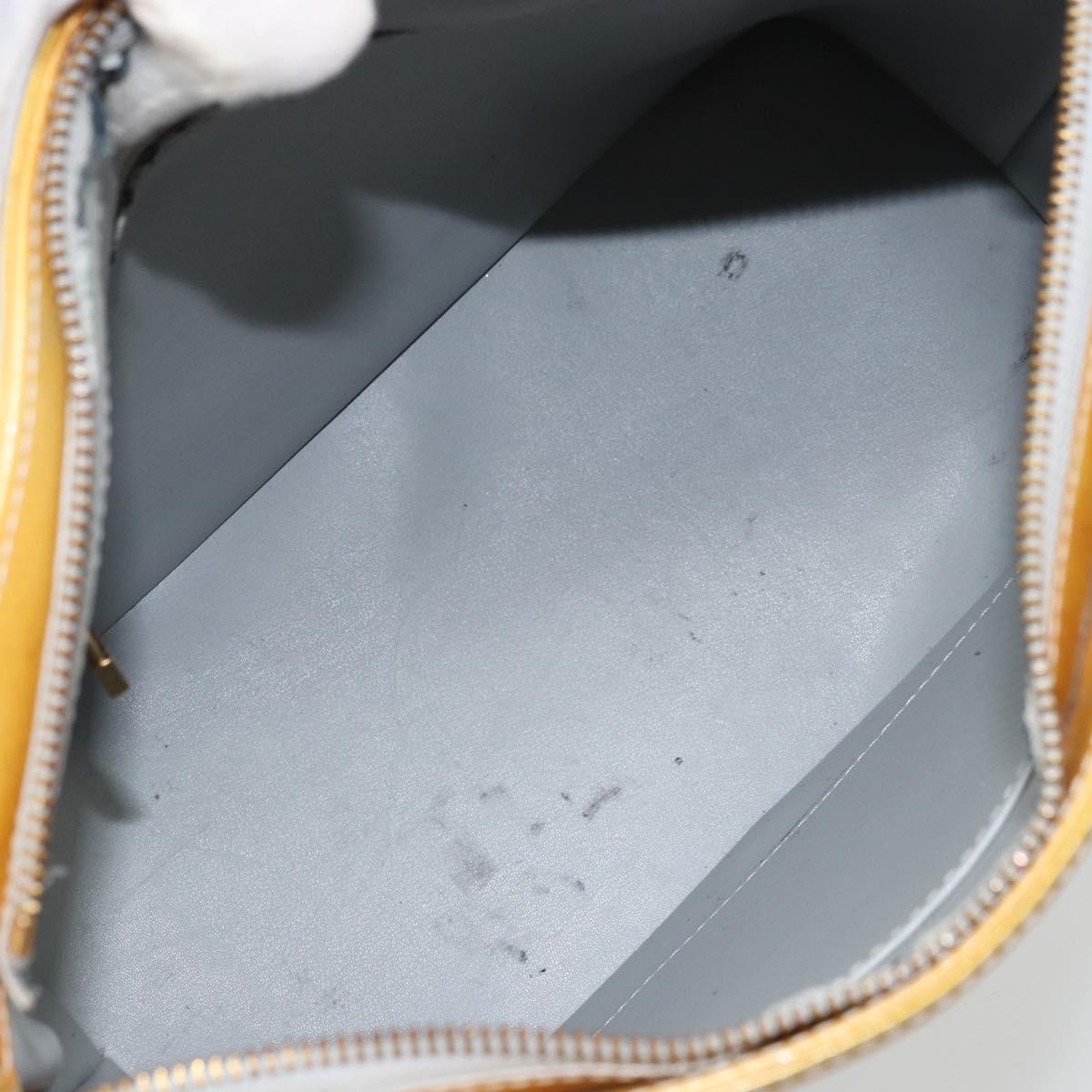 LOUIS VUITTON Monogram Vernis Houston Hand Bag Gris M91053 LV Auth BA10897