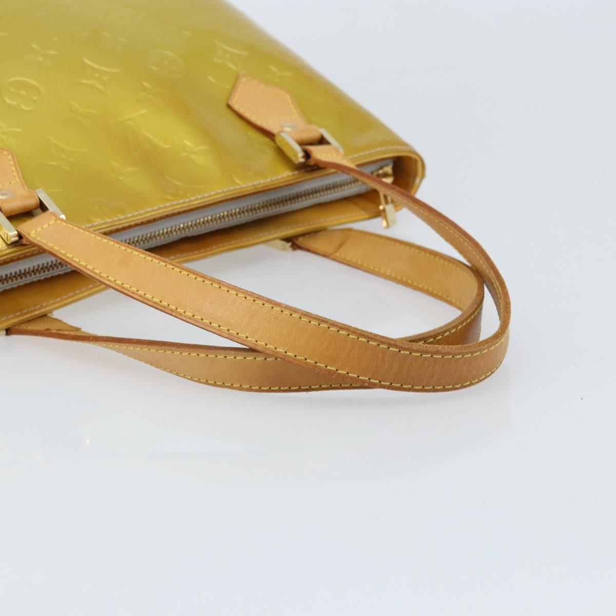 LOUIS VUITTON Monogram Vernis Houston Hand Bag Gris M91053 LV Auth BA10897