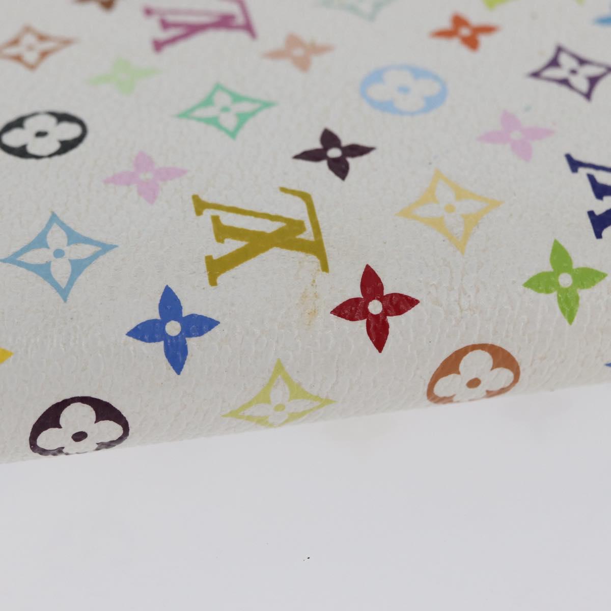 LOUIS VUITTON Multicolor Agenda PM Day Planner Cover White R21074 Auth BA10903V