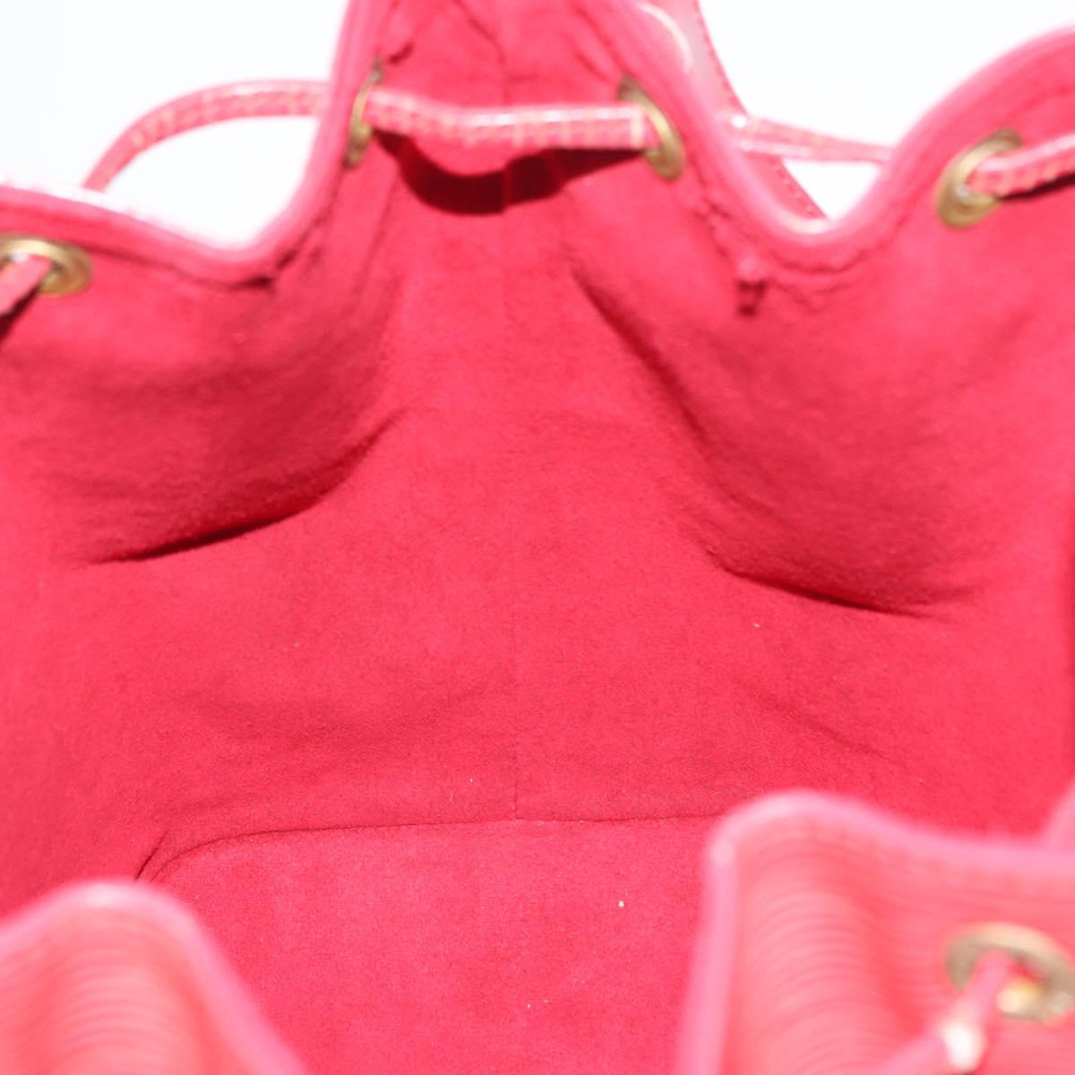 LOUIS VUITTON Epi Petit Noe Shoulder Bag Red M44107 LV Auth BA10912