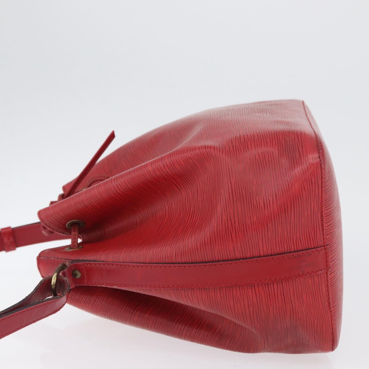 LOUIS VUITTON Epi Petit Noe Shoulder Bag Red M44107 LV Auth BA10912