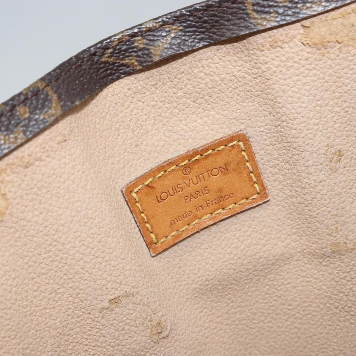 LOUIS VUITTON Monogram Sac Plat Hand Bag M51140 LV Auth BA10915