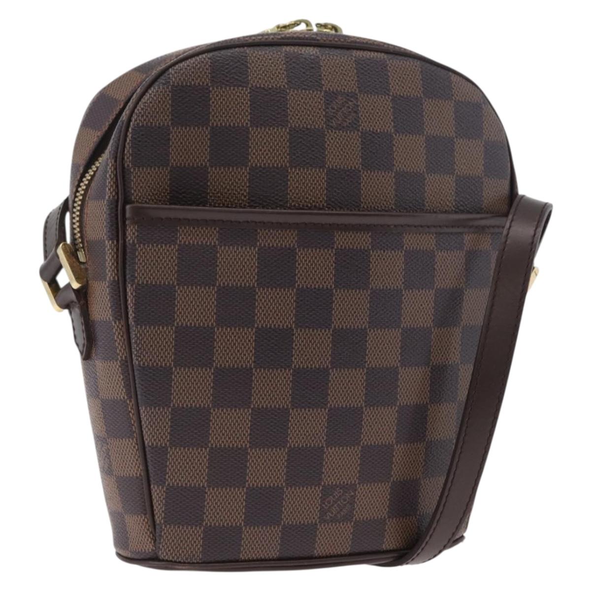 LOUIS VUITTON Damier Ebene Ipanema PM Shoulder Bag N51294 LV Auth BA10923