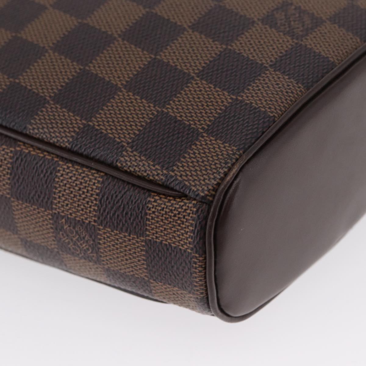 LOUIS VUITTON Damier Ebene Ipanema PM Shoulder Bag N51294 LV Auth BA10923