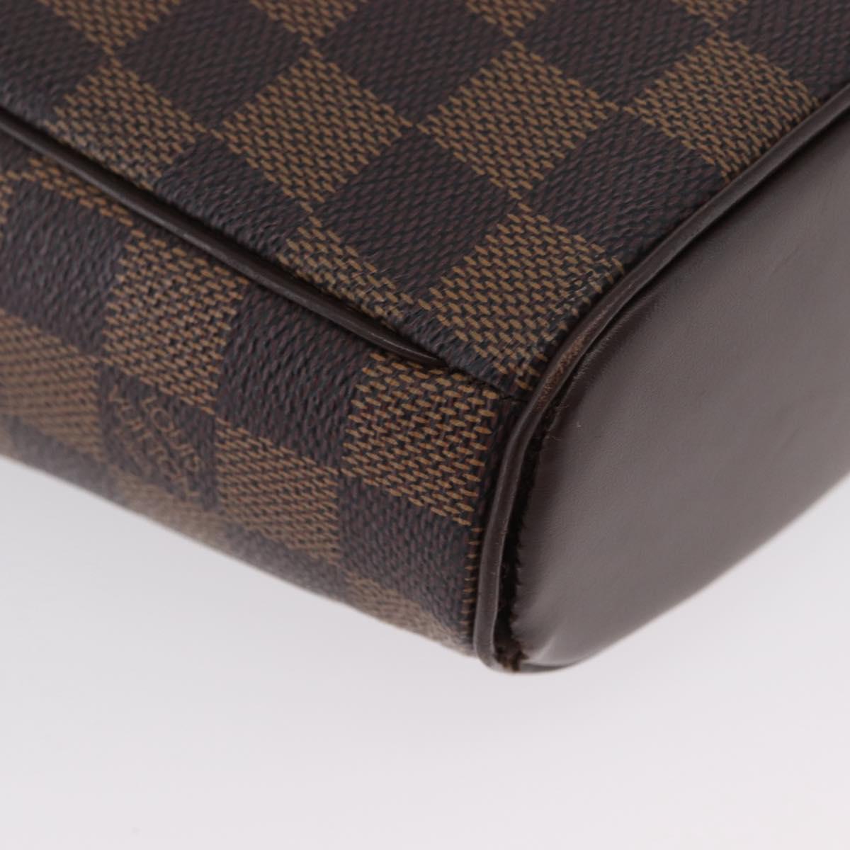 LOUIS VUITTON Damier Ebene Ipanema PM Shoulder Bag N51294 LV Auth BA10923