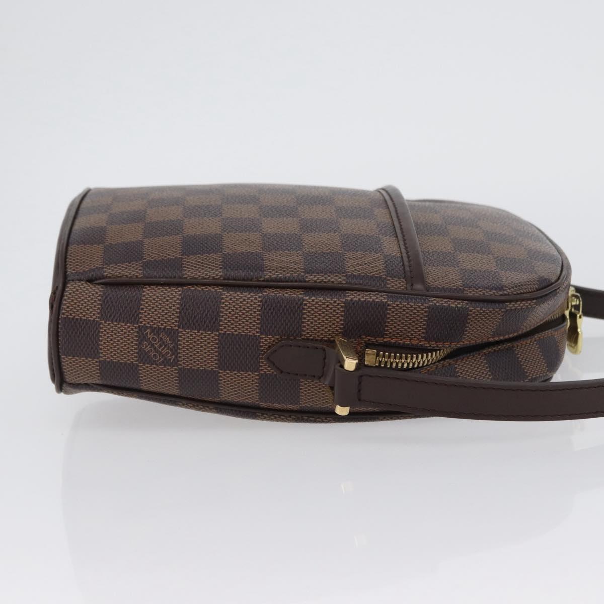 LOUIS VUITTON Damier Ebene Ipanema PM Shoulder Bag N51294 LV Auth BA10923