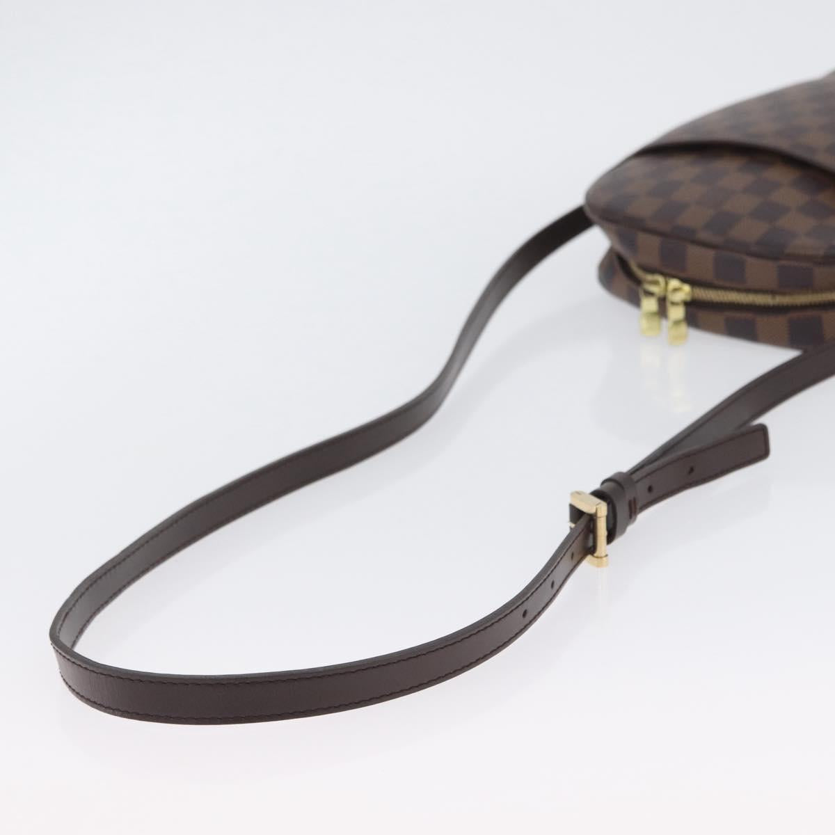LOUIS VUITTON Damier Ebene Ipanema PM Shoulder Bag N51294 LV Auth BA10923