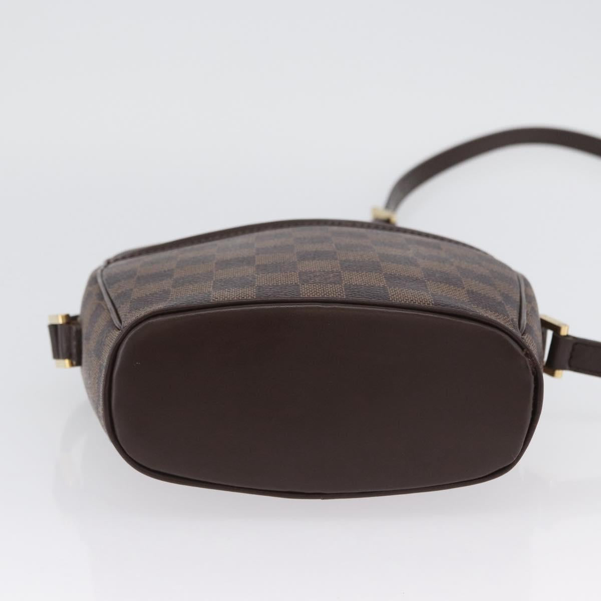 LOUIS VUITTON Damier Ebene Ipanema PM Shoulder Bag N51294 LV Auth BA10923