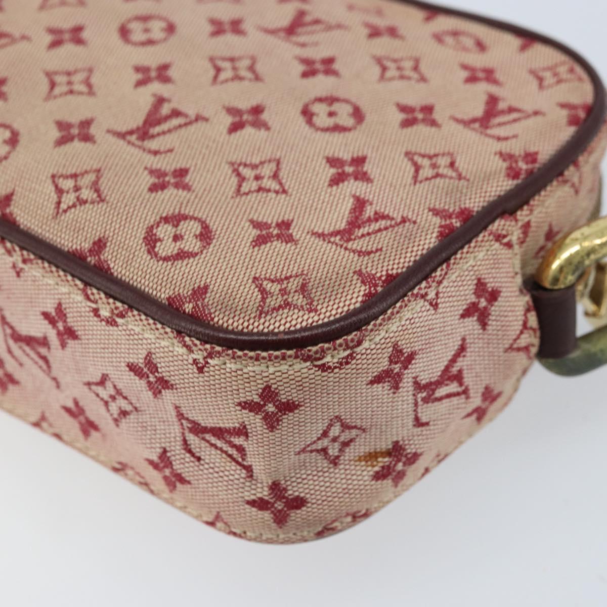 LOUIS VUITTON Monogram Mini Juliet MM Shoulder Bag Red M92219 LV Auth BA10930