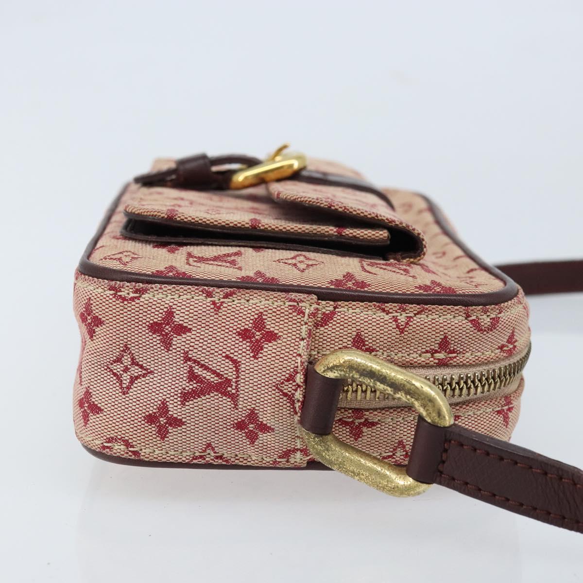 LOUIS VUITTON Monogram Mini Juliet MM Shoulder Bag Red M92219 LV Auth BA10930