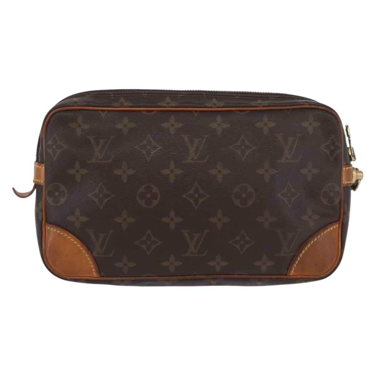 LOUIS VUITTON Monogram Marly Dragonne GM Clutch Bag M51825 LV Auth BA10933