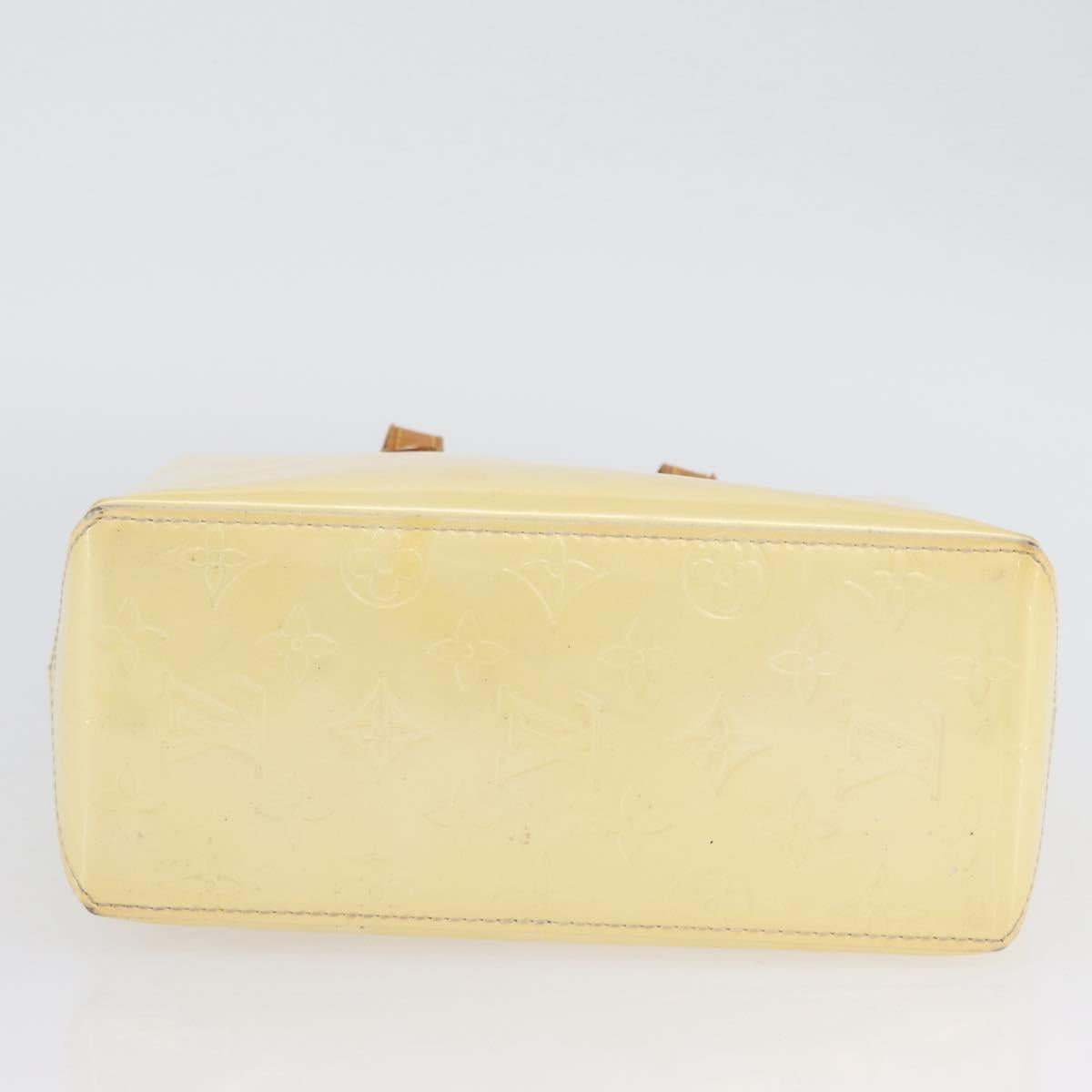 LOUIS VUITTON Monogram Vernis Reade PM Hand Bag Perle M91336 LV Auth BA10949