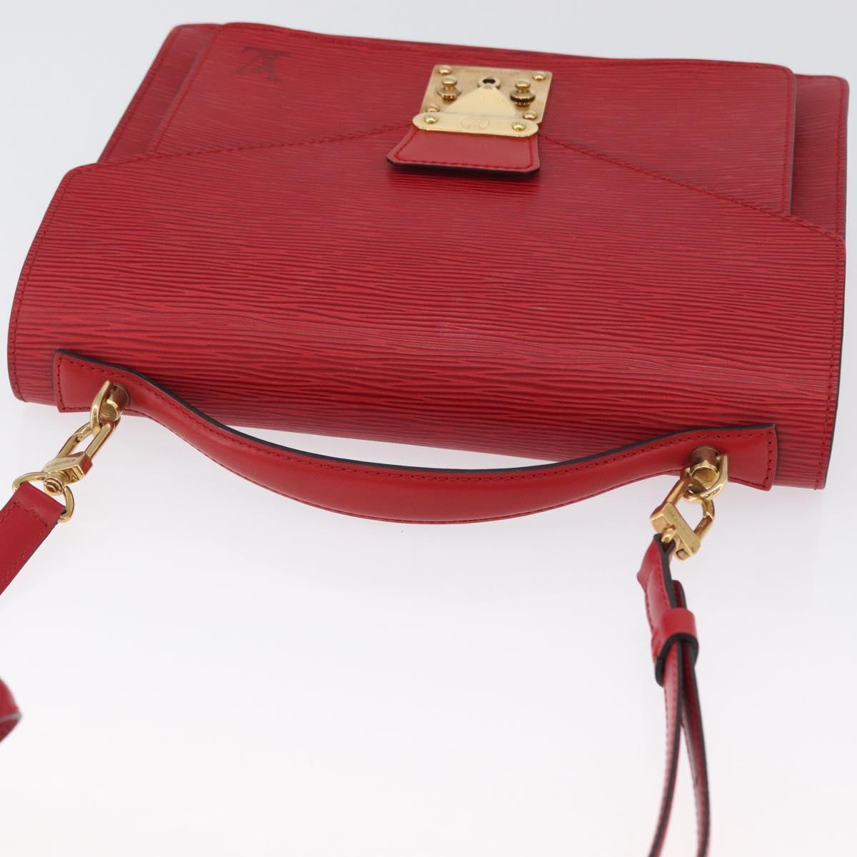 LOUIS VUITTON Epi Monceau 28 Hand Bag Red M40783 LV Auth BA10966
