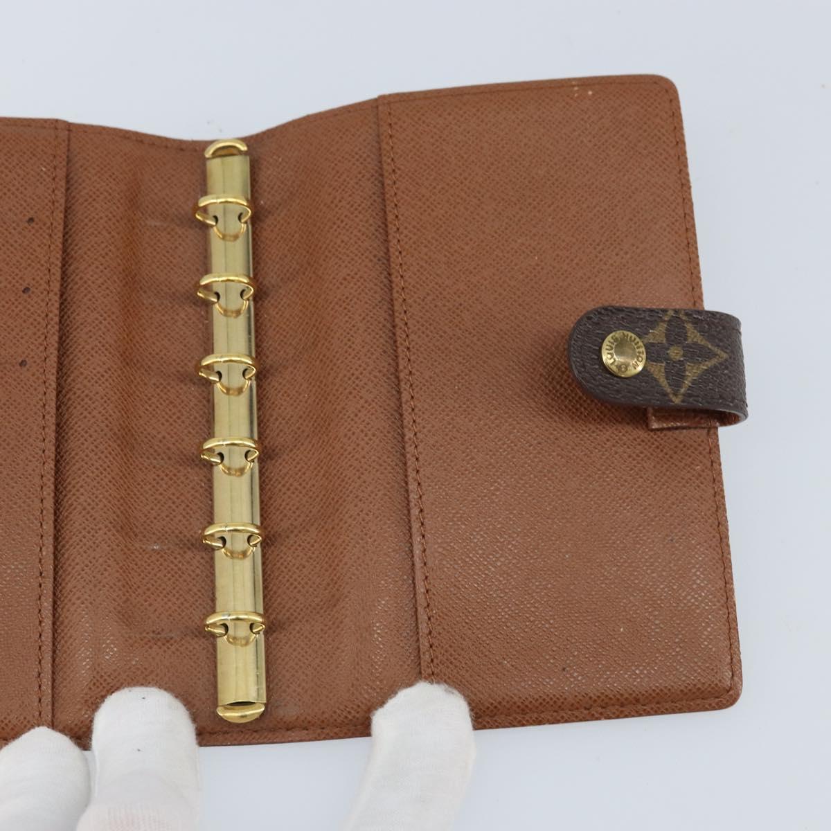 LOUIS VUITTON Monogram Agenda PM Day Planner Cover R20005 LV Auth BA10968