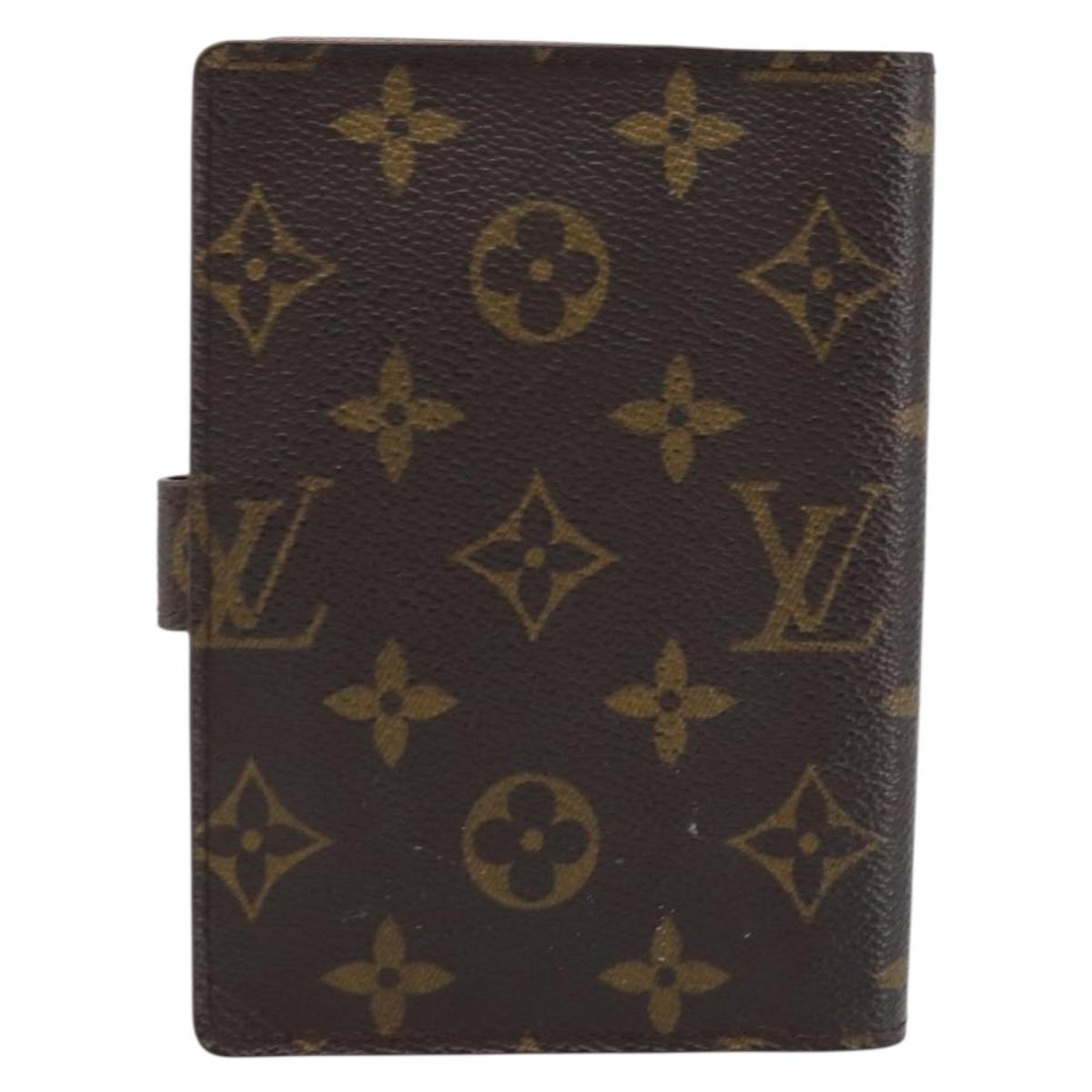 LOUIS VUITTON Monogram Agenda PM Day Planner Cover R20005 LV Auth BA10968