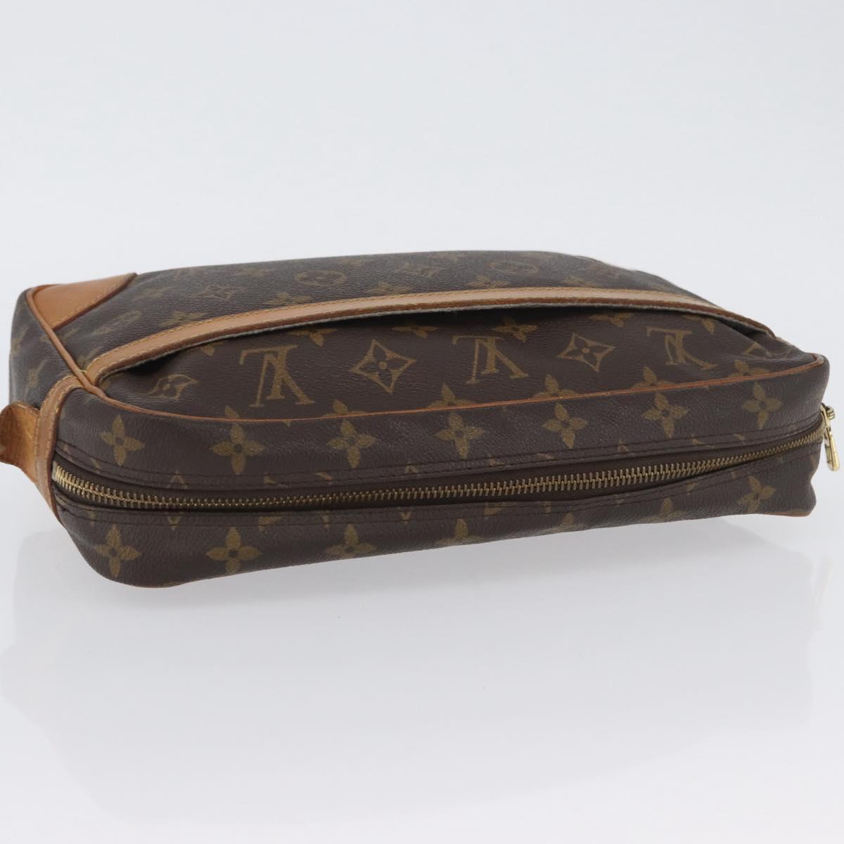 LOUIS VUITTON Monogram Compiegne 28 Clutch Bag M51845 LV Auth BA10976