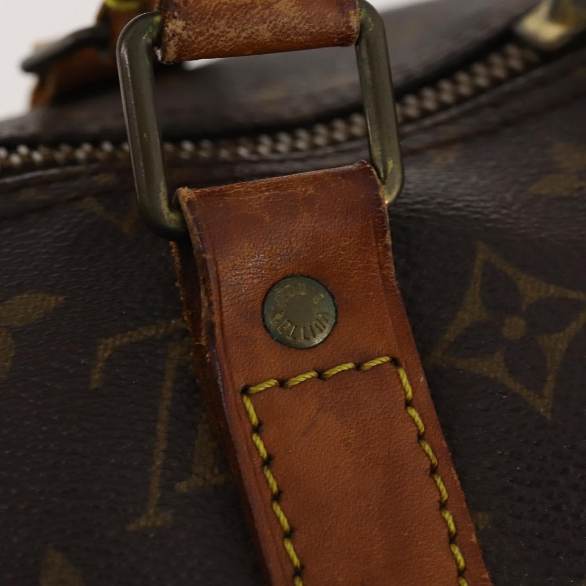 LOUIS VUITTON Monogram Keepall Bandouliere 55 Boston Bag M41414 LV Auth BA10979