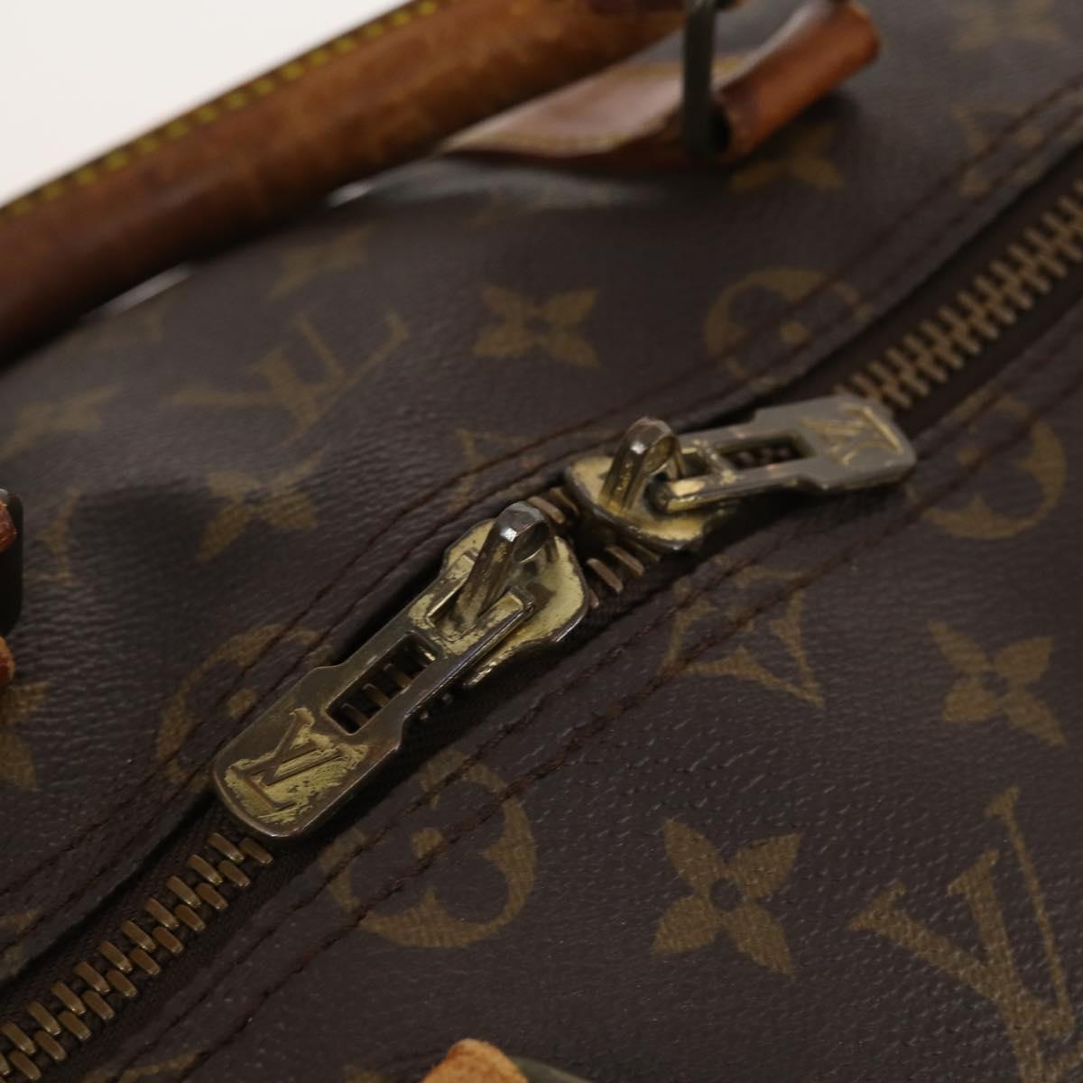 LOUIS VUITTON Monogram Keepall Bandouliere 55 Boston Bag M41414 LV Auth BA10979