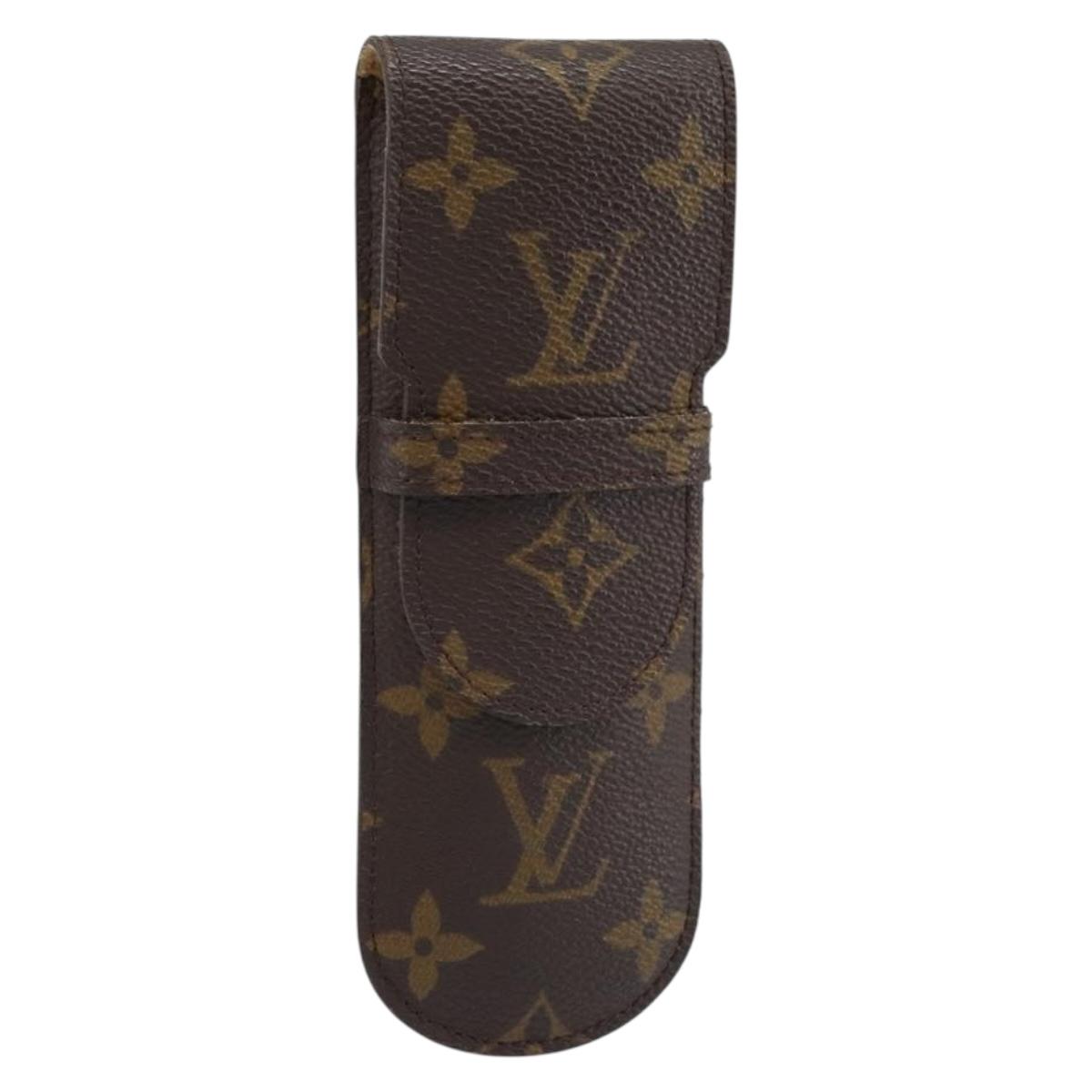 LOUIS VUITTON Monogram Etui Stilo Pen Case M62990 LV Auth BA10981