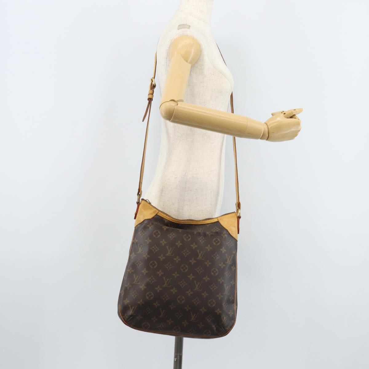 LOUIS VUITTON Monogram Odeon MM Shoulder Bag M56389 LV Auth BA10989