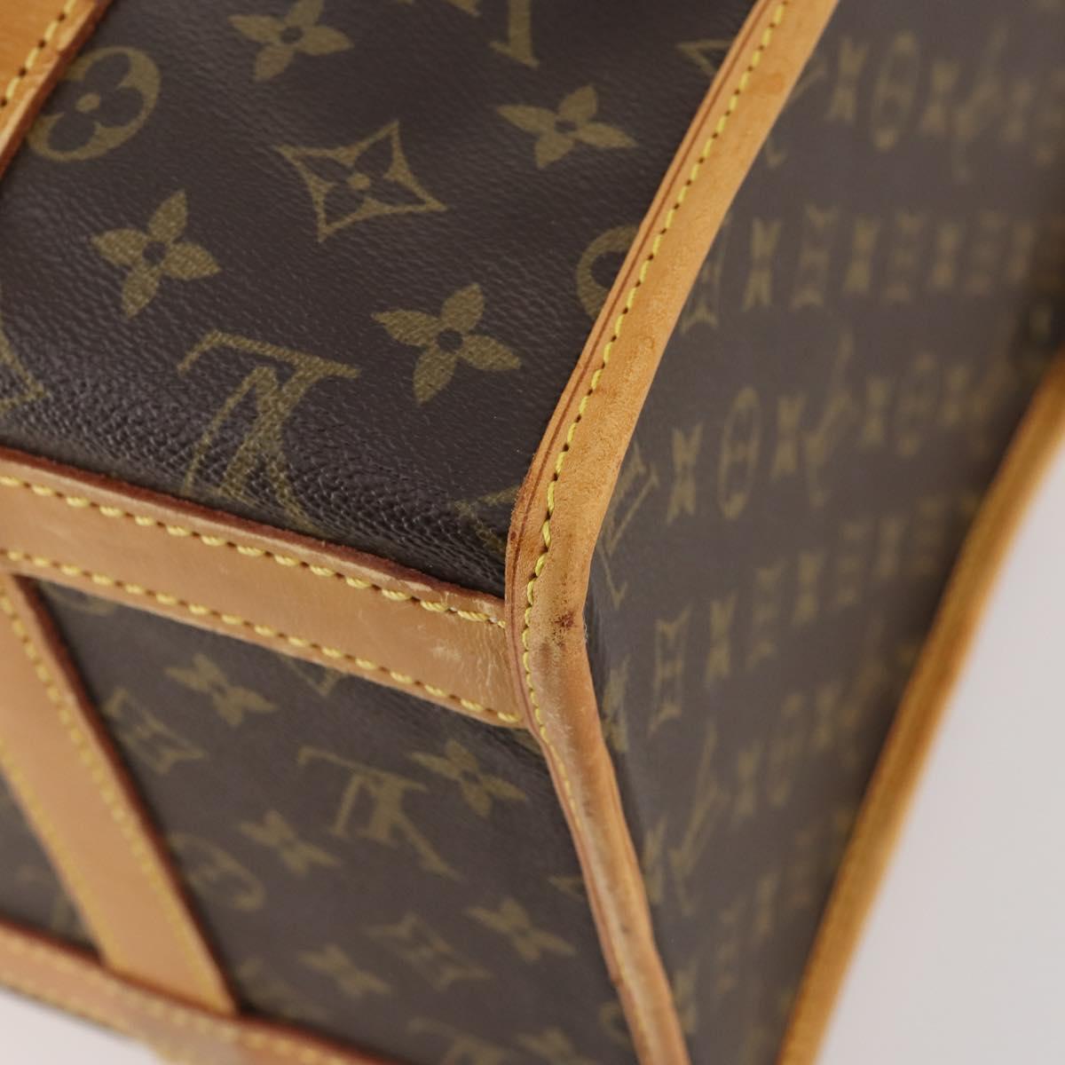 LOUIS VUITTON Monogram Sac Shan 40 Pet Carry M42024 LV Auth BA10990